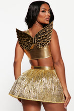 Load image into Gallery viewer, Golden Angel Goddess 4 Piece Angel Costume Set - Gold
