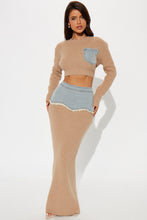 Load image into Gallery viewer, Rhea Sweater Midi Skirt Set - Mocha
