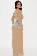 Load image into Gallery viewer, Rhea Sweater Midi Skirt Set - Mocha
