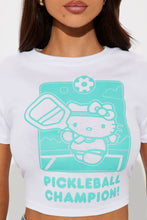 Load image into Gallery viewer, Hello Kitty Pickleball Baby Tee - White
