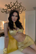 Load image into Gallery viewer, Medusa Mami 5 Piece Costume Set - Gold
