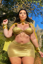 Load image into Gallery viewer, Medusa Mami 5 Piece Costume Set - Gold
