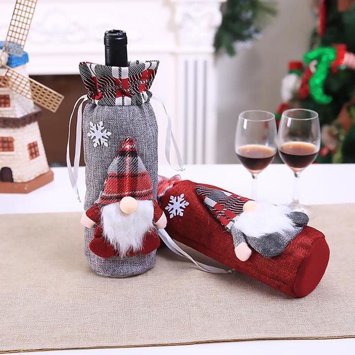CHRISTMAS WINE BOTTLE COVER